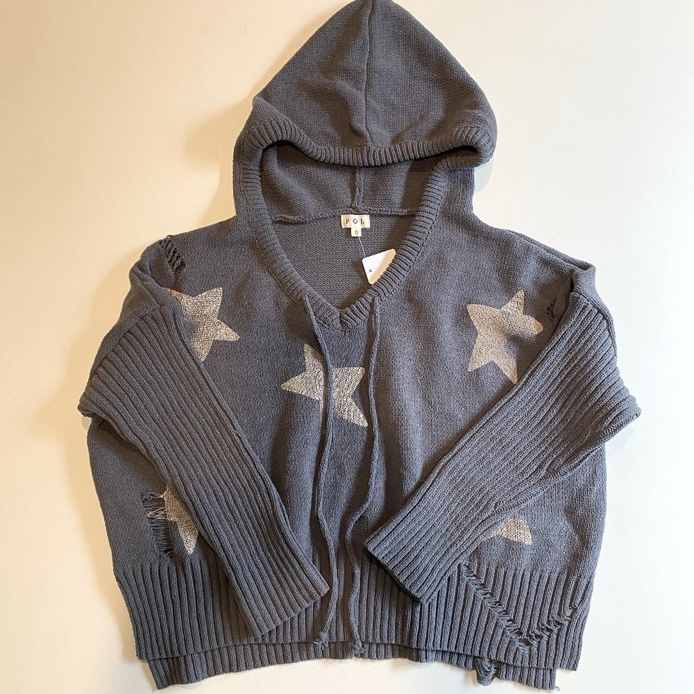 Distressed Star Sweater